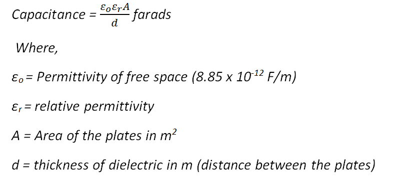 Capacitance transducers Capacitance